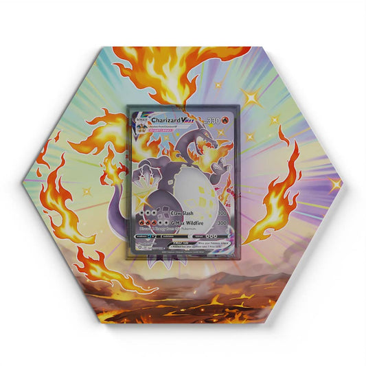 SV107/SV122 Charizard VMAX - Extended Artwork Pokemon Card Display