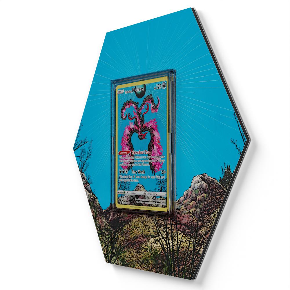 SWSH284 Galarian Moltres - Extended Artwork Pokemon Card Display
