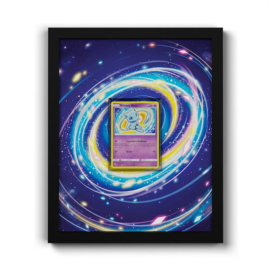 40/73 Shining Mew - Extended Artwork Framed Pokemon Card Display