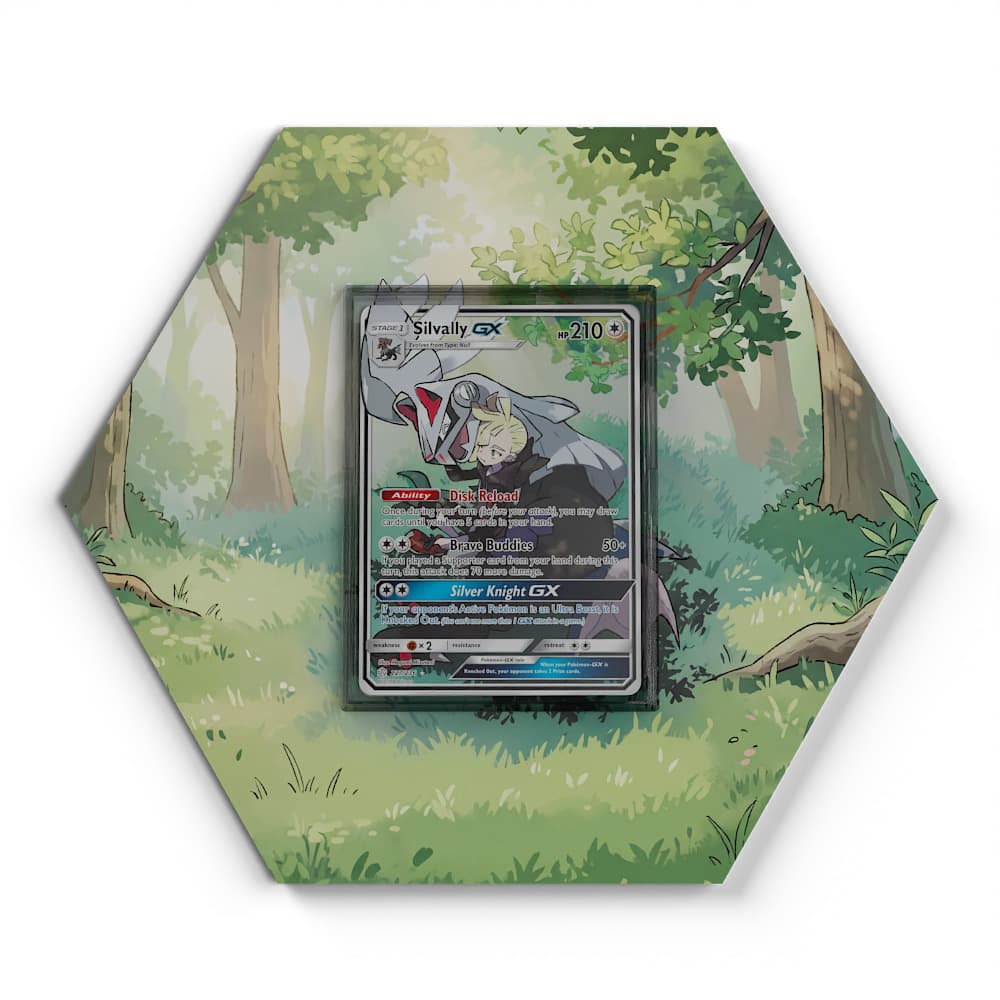 227/236 Silvally GX - Extended Artwork Pokemon Card Display
