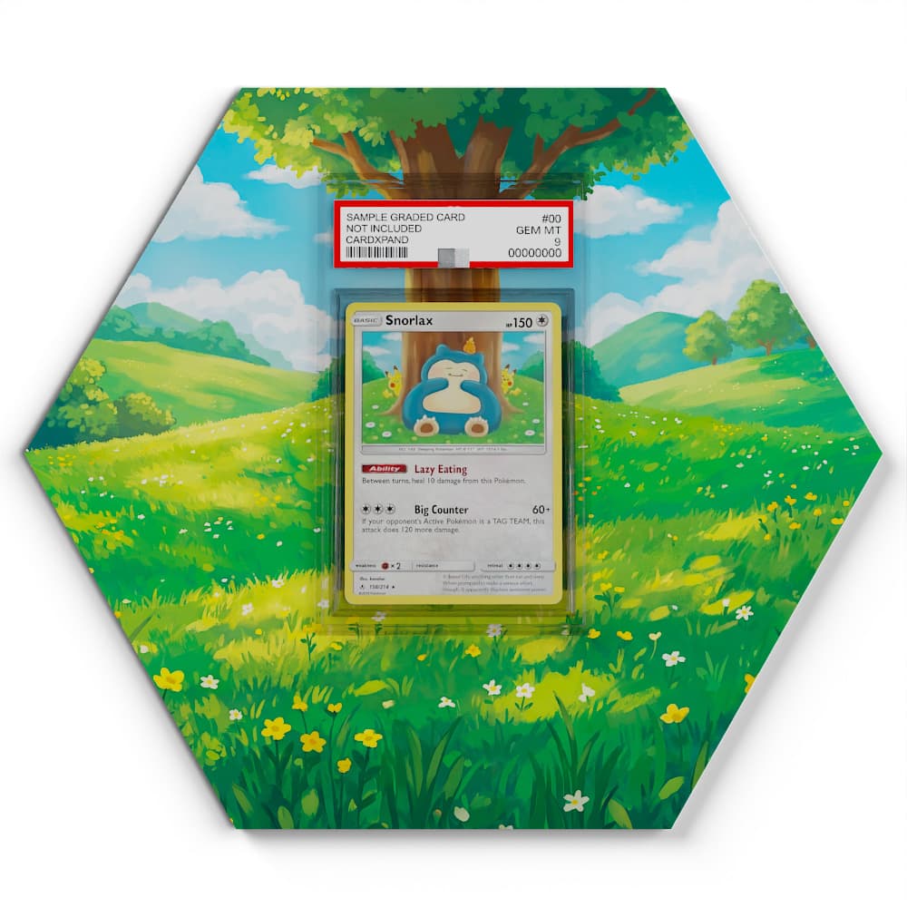 158/214 Snorlax - Extended Artwork Pokemon Card Display