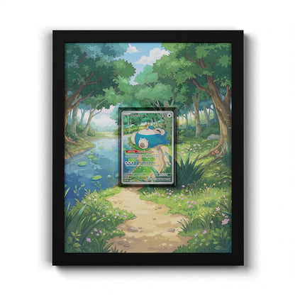 051 Snorlax - Extended Artwork Framed Pokemon Card Display