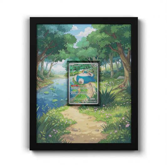 051 Snorlax - Extended Artwork Framed Pokemon Card Display