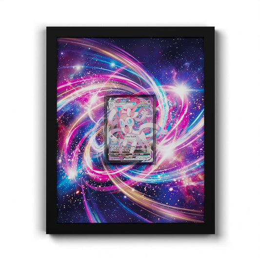 075/203 Sylveon VMAX - Extended Artwork Framed Pokemon Card Display