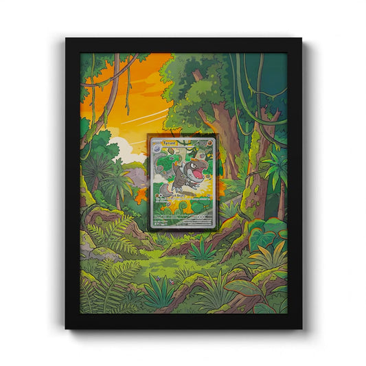 070 Tyrunt - Extended Artwork Framed Pokemon Card Display