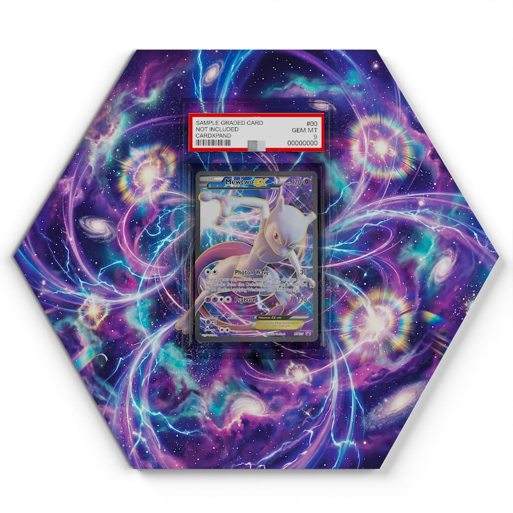 XY125 Mewtwo - Extended Artwork Pokemon Card Display