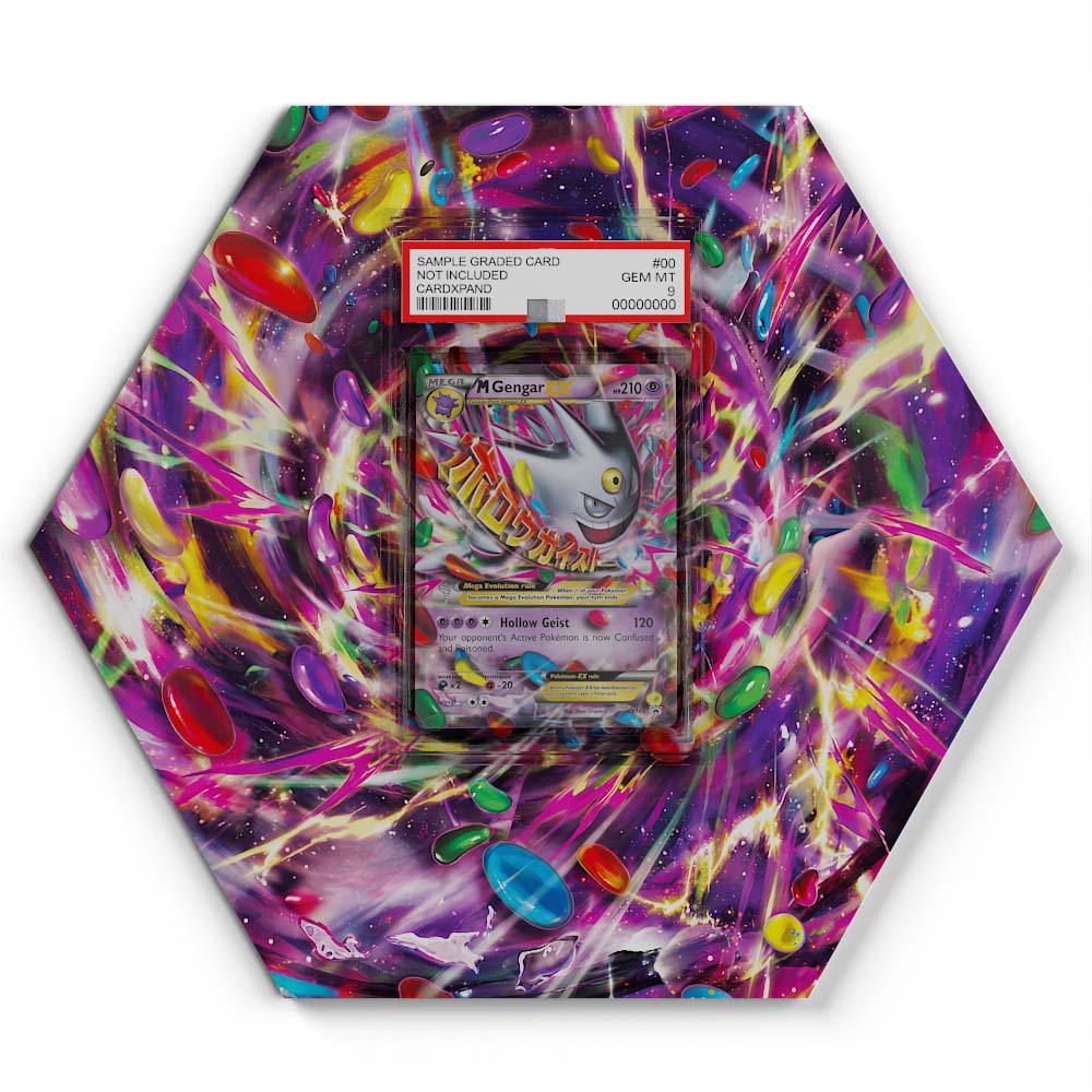 XY168 M Gengar EX - Extended Artwork Pokemon Card Display