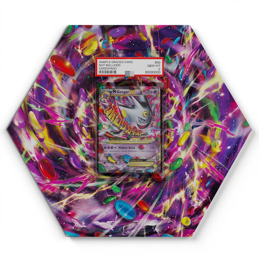 XY168 M Gengar EX - Extended Artwork Pokemon Card Display