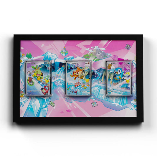 Gen #4 First Partners - Extended Artwork Pokemon Cards Display