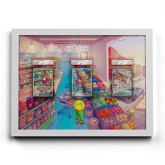 Fuecoco, Crocalor & Skeledirge - Extended Artwork Framed Pokemon Card Display
