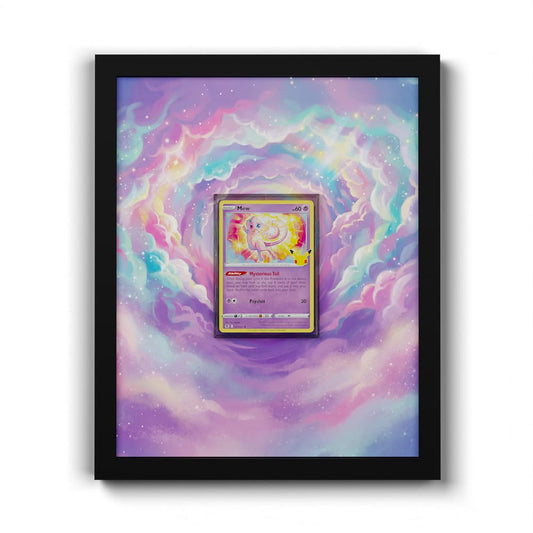 011/025 Mew - Extended Artwork Framed Pokemon Card Display