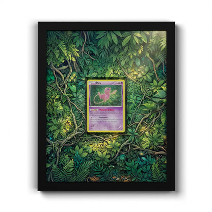 29/124 Mew - Extended Artwork Framed Pokemon Card Display