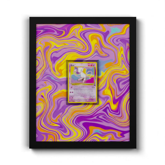 8 Mew - Extended Artwork Framed Pokemon Card Display