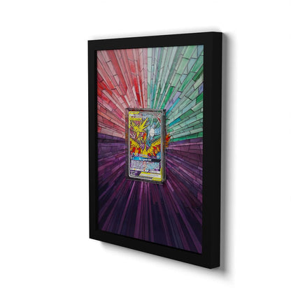 SM210 Moltres, Zapdos & Articuno GX - Extended Artwork Framed Pokemon Card Display