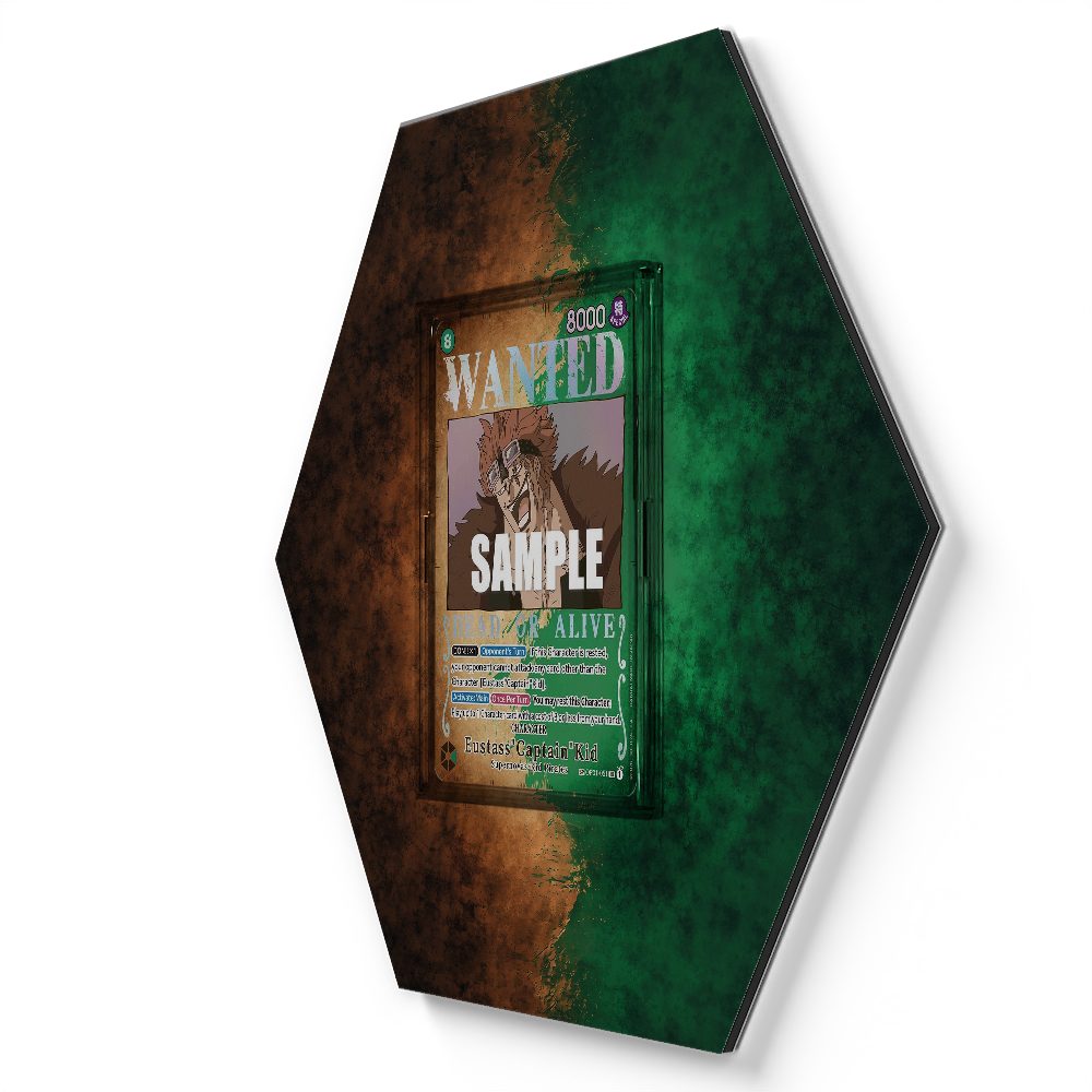 OP01-051 EustassCaptainKid Wanted Poster - Extended Artwork One Piece Card Display