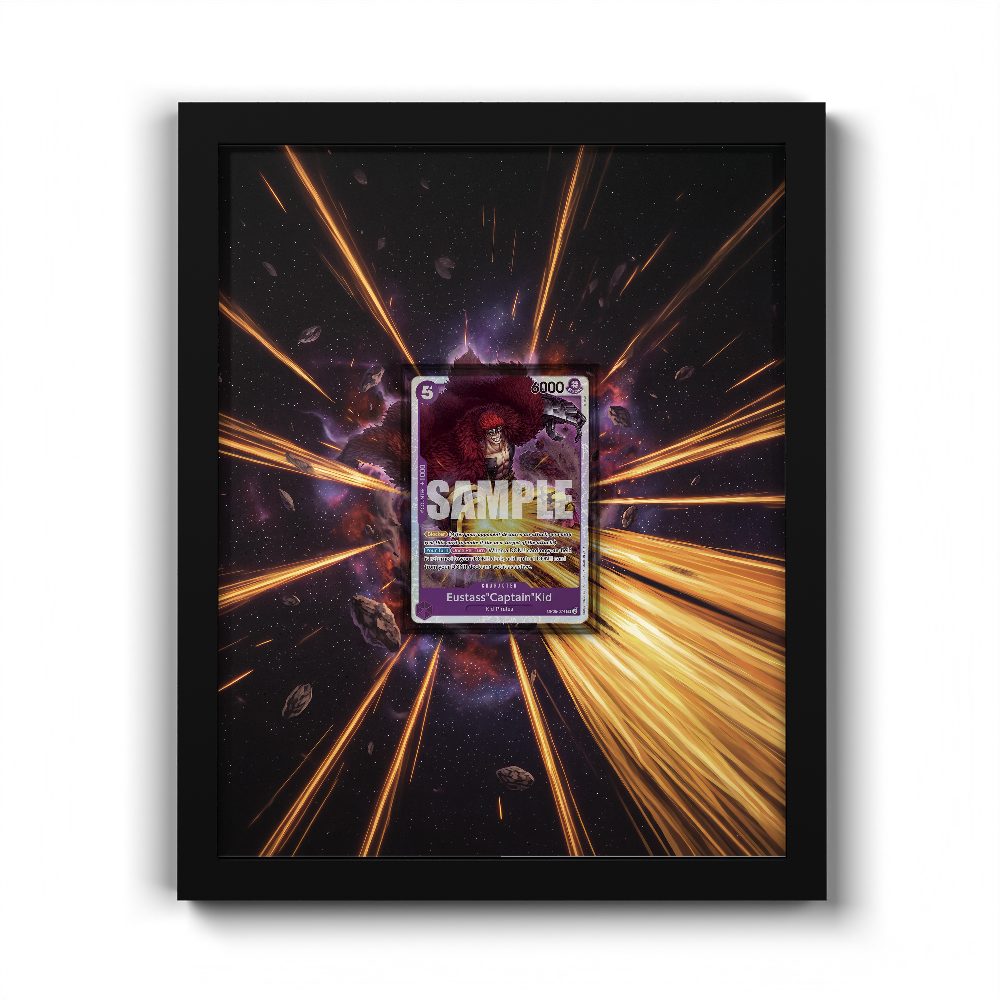 OP05-074 SR V1 EustassCaptainKid - Extended Artwork One Piece Card Frame