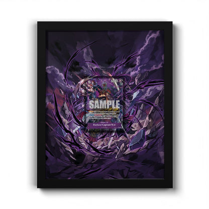 OP05-074 SR V2 EustassCaptainKid - Extended Artwork One Piece Card Frame