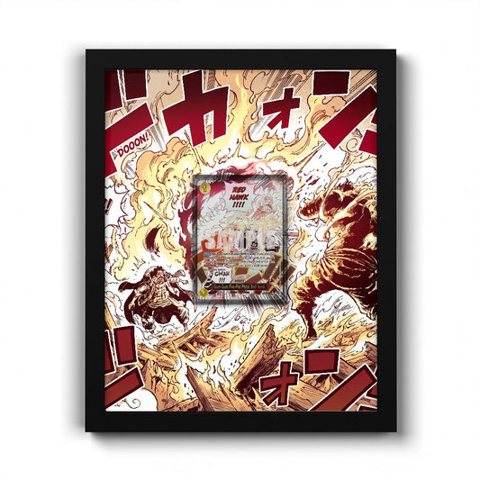 OP11-114 AA Gum-Gum Fire-Fist Pistol Red Hawk - Extended Artwork One Piece Card Frame
