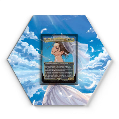 P 0001 FFX Yuna, Grand Summoner - Extended Artwork Magic Card Display