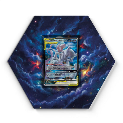 SM191 Mewtwo & Mew GX - Extended Artwork Pokemon Card Display