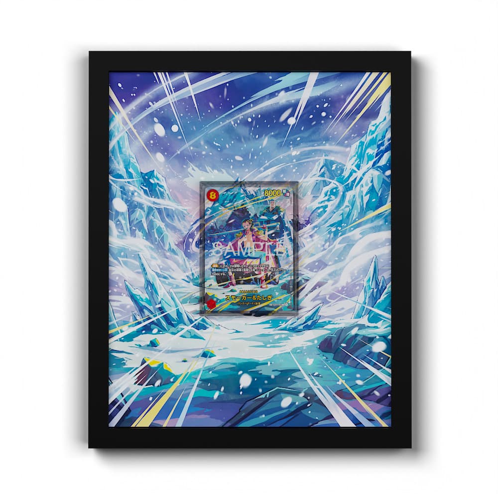 EB04-003 Smoker and Tashigi SP - Extended Artwork Framed One Piece Card Display