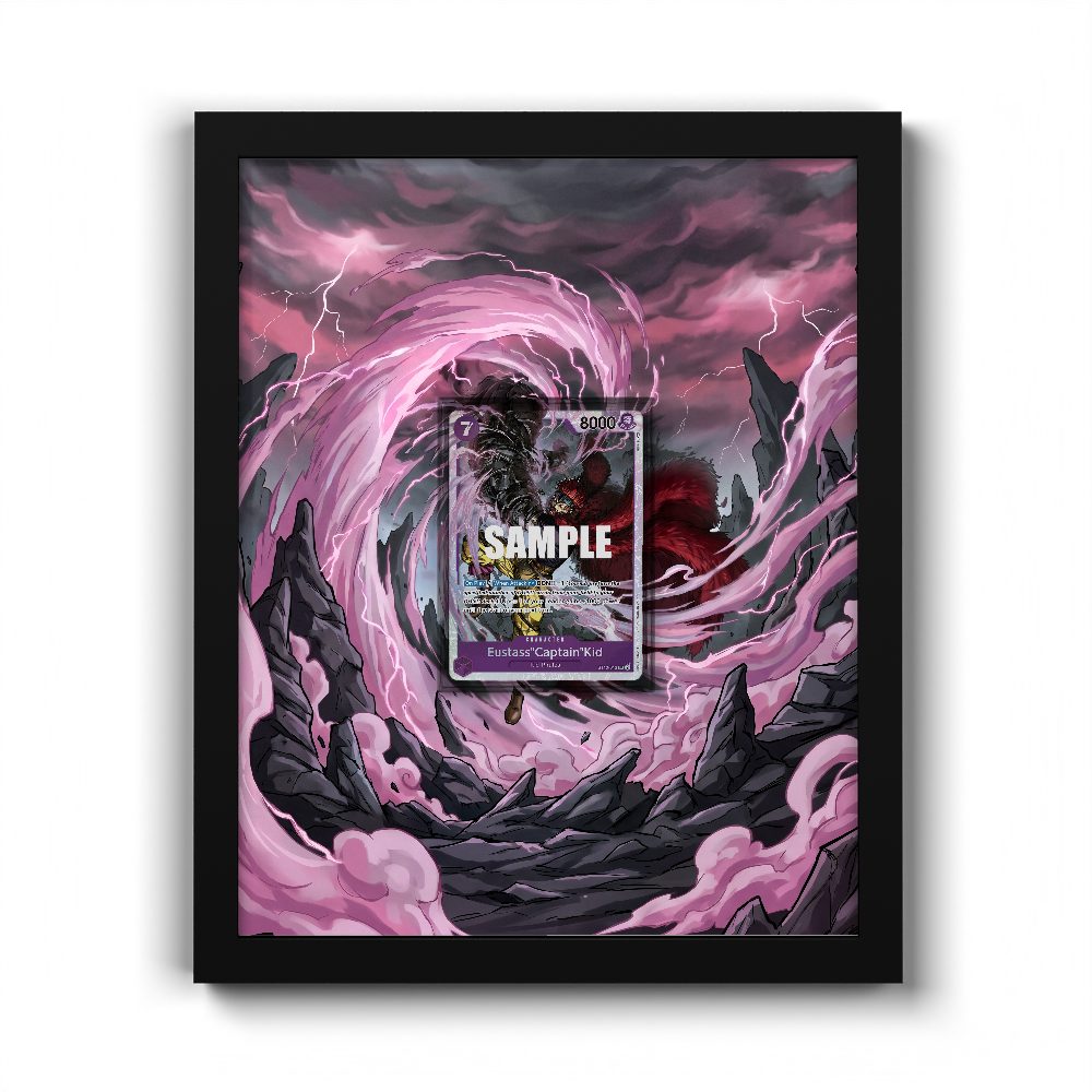ST10-013 EustassCaptainKid Treasure Cup Art - Extended Artwork One Piece Card Frame