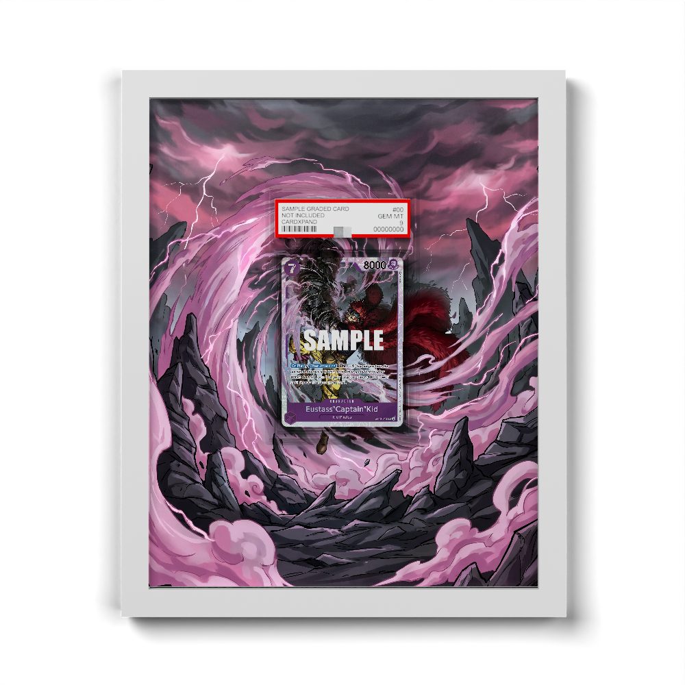 ST10-013 EustassCaptainKid Treasure Cup Art - Extended Artwork One Piece Card Frame
