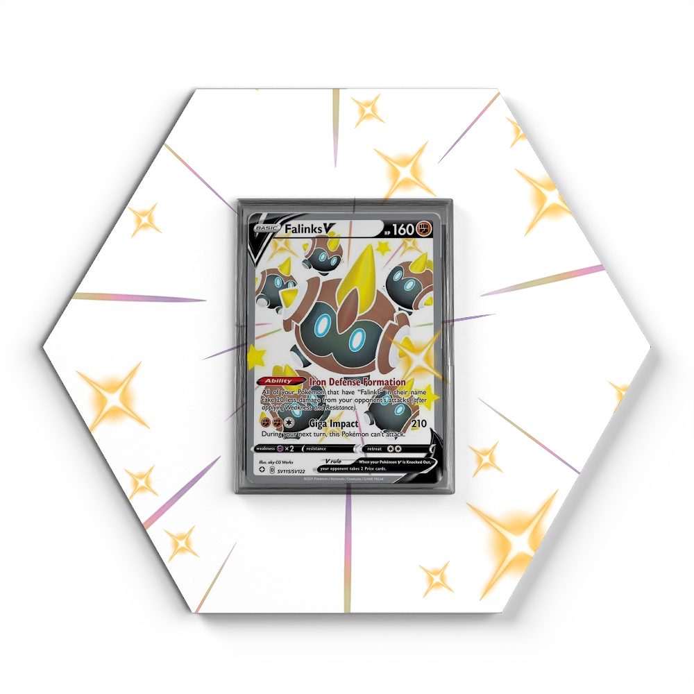 SV115/SV122 Shiny Falinks V - Extended Artwork Pokemon Card Display