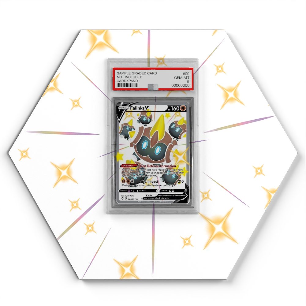 SV115/SV122 Shiny Falinks V - Extended Artwork Pokemon Card Display