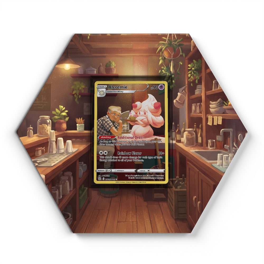 TG08/TG30 Alcremie - Extended Artwork Pokemon Card Display