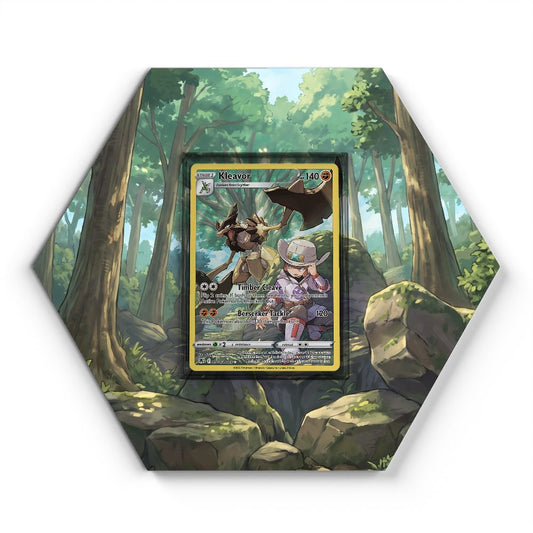 TG08/TG30 Kleavor - Extended Artwork Pokemon Card Display