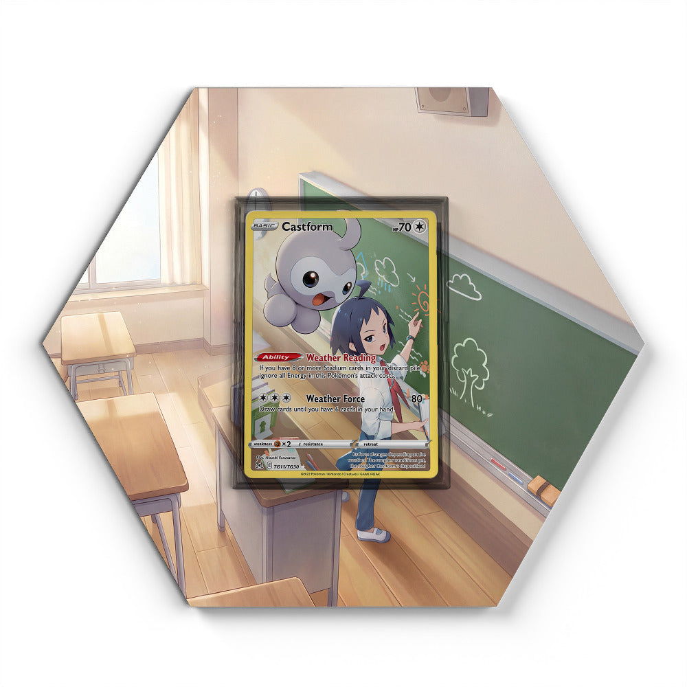 TG11/TG30 Castform - Extended Artwork Pokemon Card Display