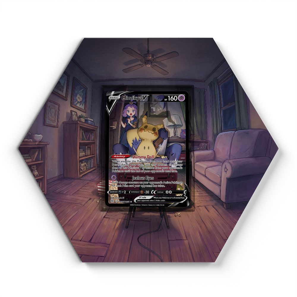 TG16/TG30 Mimikyu V - Extended Artwork Pokemon Card Display