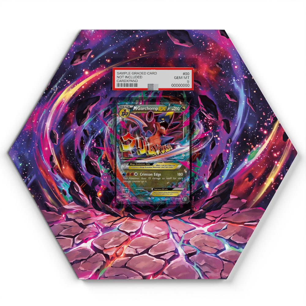 XY168 M Garchomp EX - Extended Artwork Pokemon Card Display