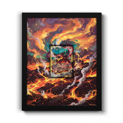 XY185 Volcanion - Extended Artwork Pokemon Card Frame